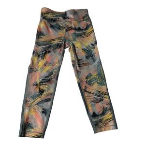 Athleta x Simone Biles Leggings – Girls XL (US 14) – Multicolor Print